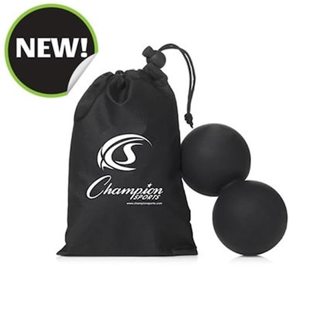Champion Sports Champion Sports DLMB Peanut Massage Balls; Black DLMB